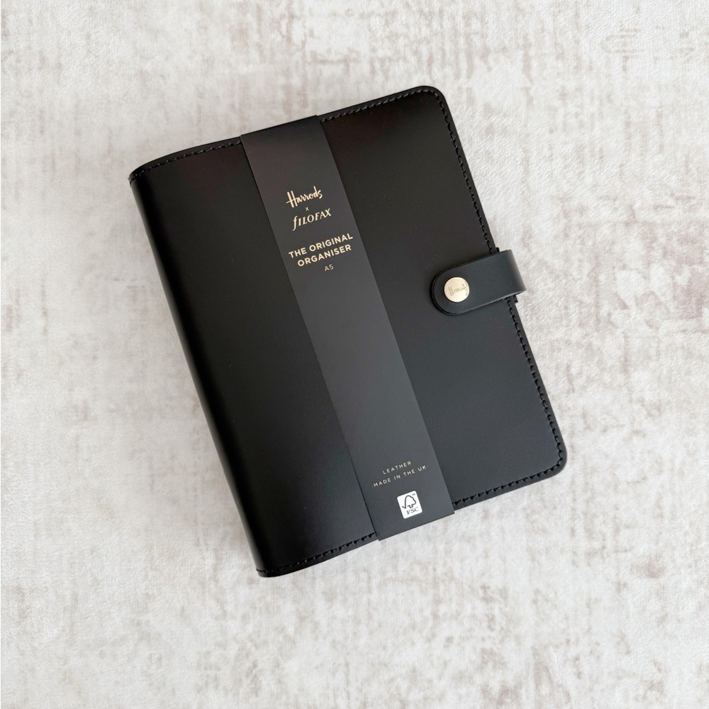 Harrods x Filofax The Original A5 Leather Organizer